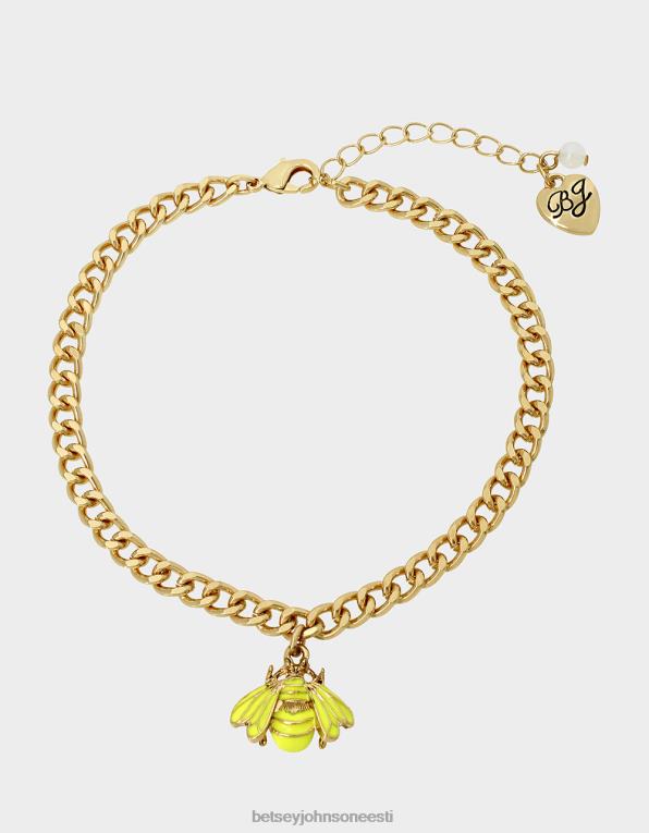ee Betsey Johnson naised lilleshow mesilase võlu jalavõru kollane ehted 400N0366