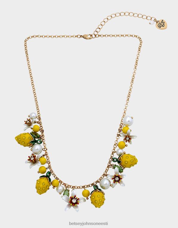 ee Betsey Johnson naised sidrunitilga värisev sidruni kaelakee kollane ehted 400N0315