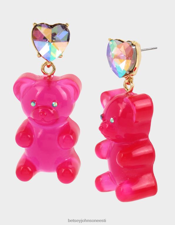 ee Betsey Johnson naised kummikaru kõrvarõngad roosa ehted 400N0330