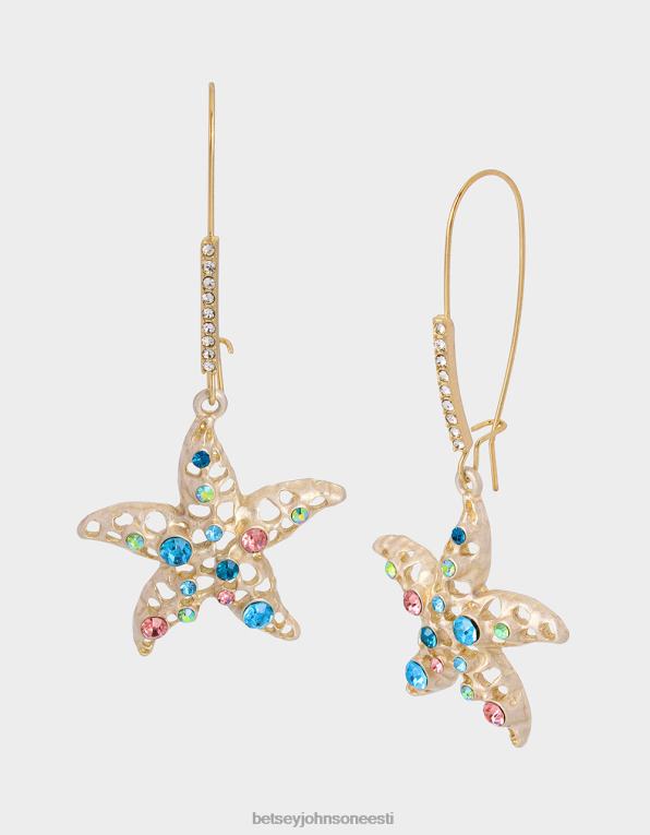 ee Betsey Johnson naised püsikiiruse hoidja meritäht kõrvarõngad mitu ehted 400N0318