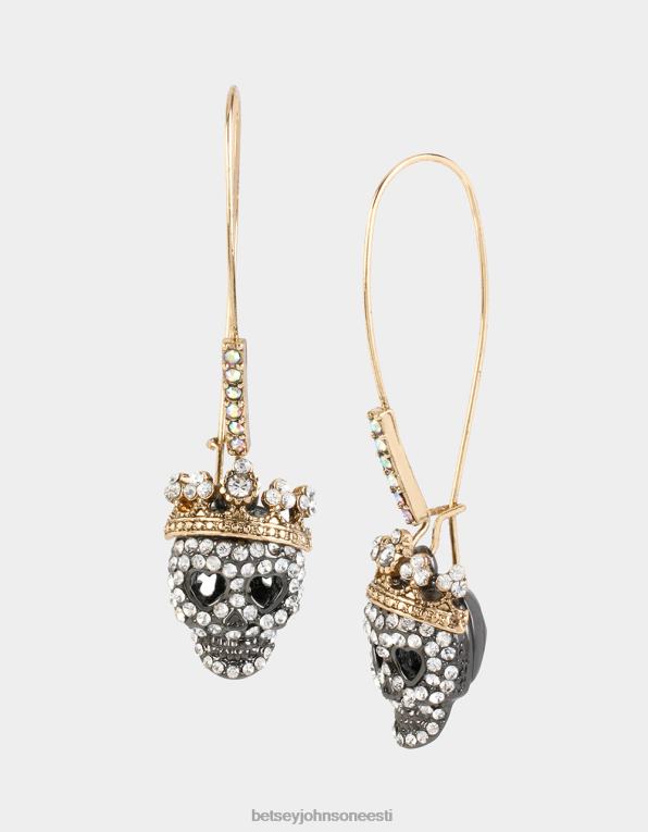 ee Betsey Johnson naised sillutada kolju konks kõrvarõngad kristall ehted 400N0362