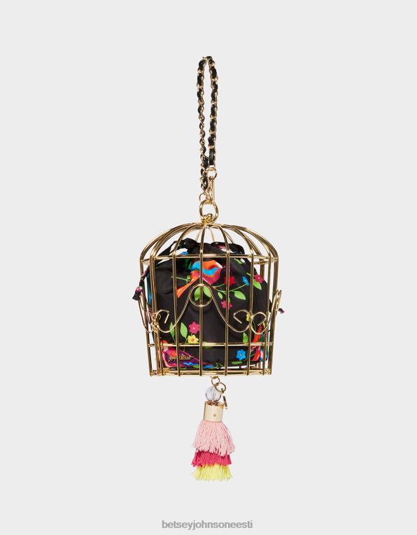 ee Betsey Johnson naised kitšilind on sõna puuritantsija käevõru must mitu tarvikud 400N0230