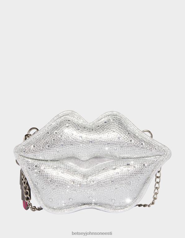 ee Betsey Johnson naised kitš luges mu huultelt risti keha hõbedane tarvikud 400N0213