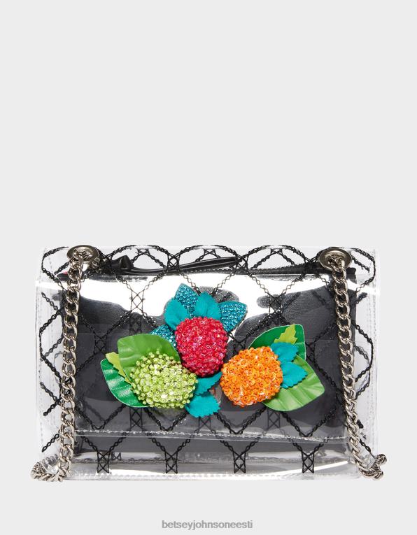 ee Betsey Johnson naised marja päris kabriolett crossbody selge tarvikud 400N0243