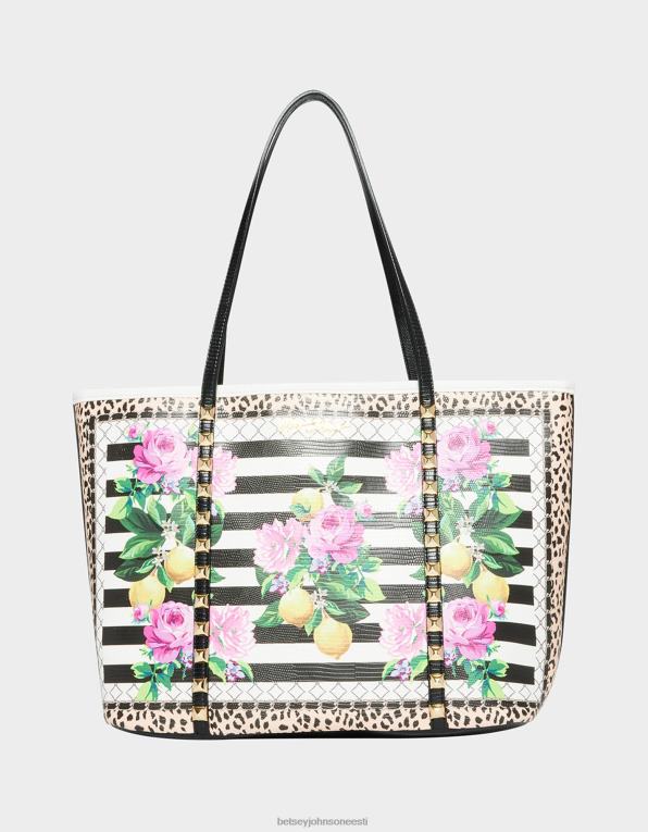ee Betsey Johnson naised triipude nägemine tassima must valge tarvikud 400N0252